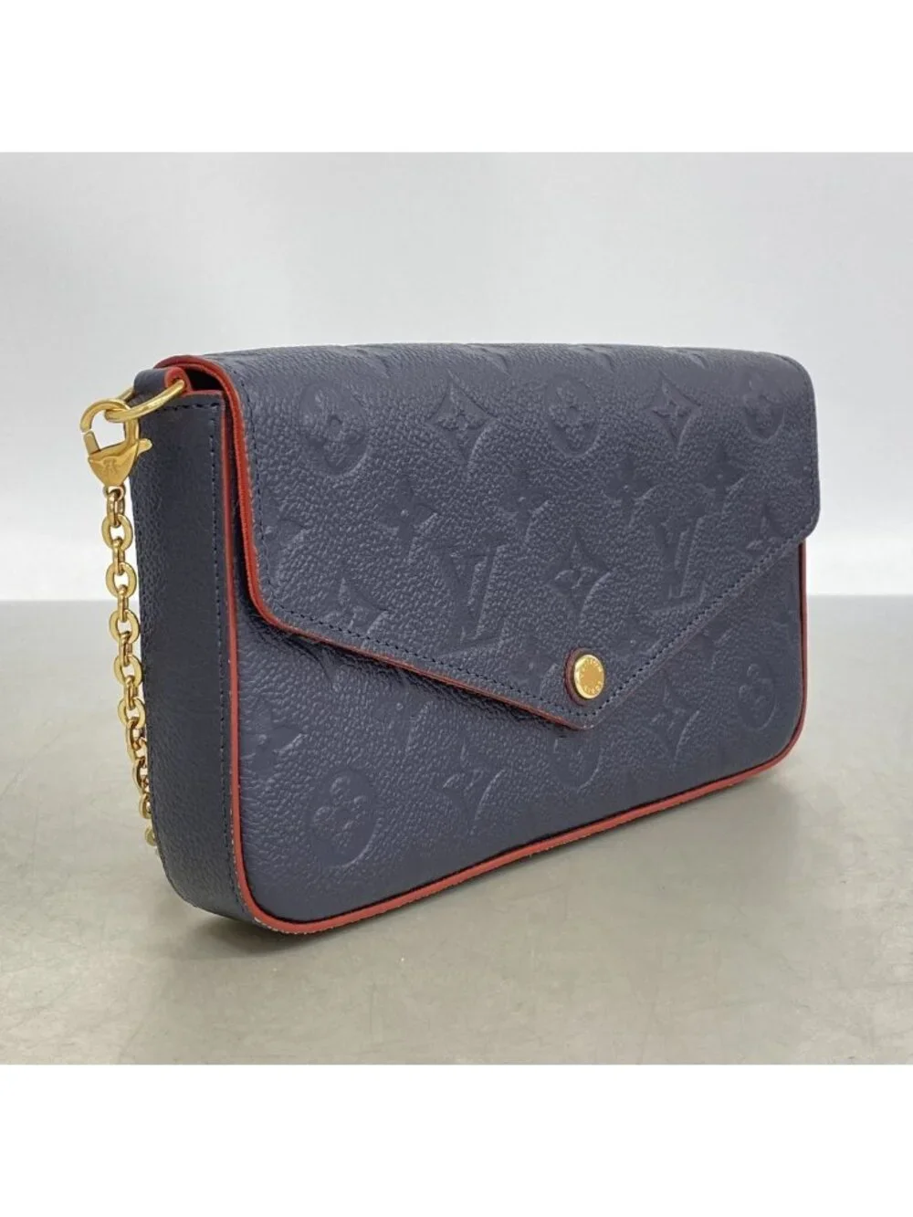 Louis Vuitton Shoulder Bag Wallet Monogram Empreinte Pochette Felicie M Marine